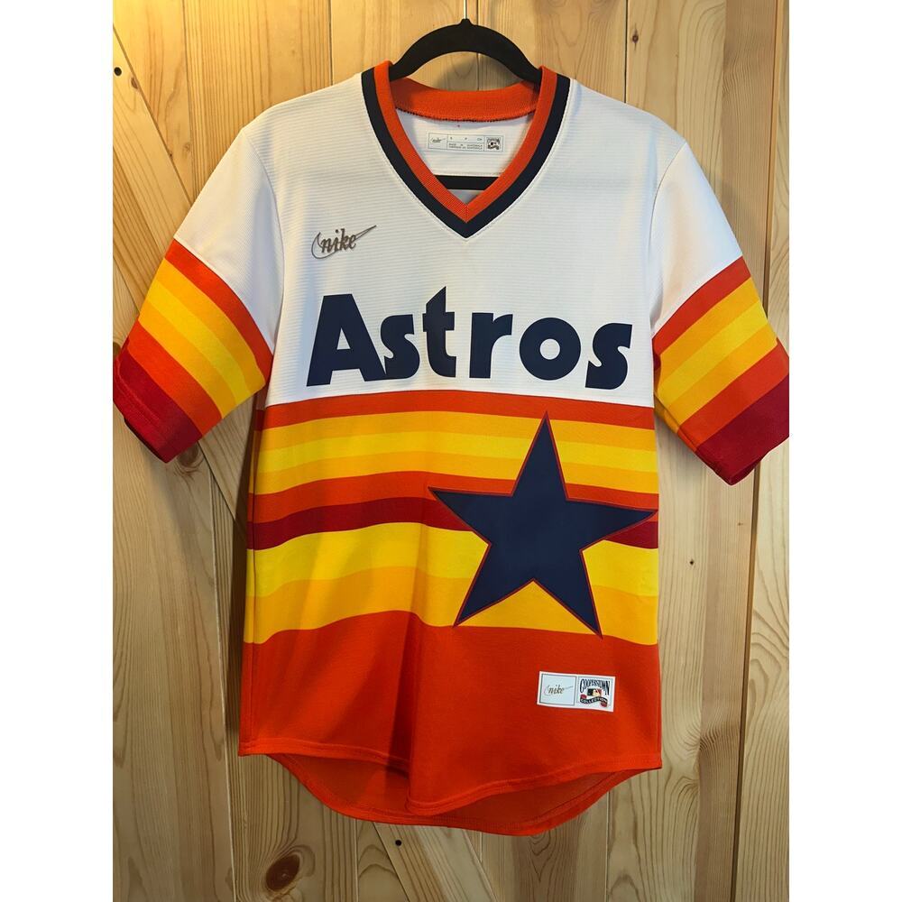 Nike Houston Astros Nolan Ryan Cooperstown Rainbow Collection Jersey - Size S